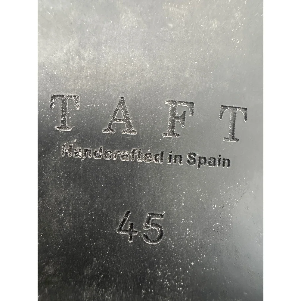 Taft Jack Boot Mens 12 Grey Wool Brown Leather Cap Toe Lace Up Handcrafted Spain